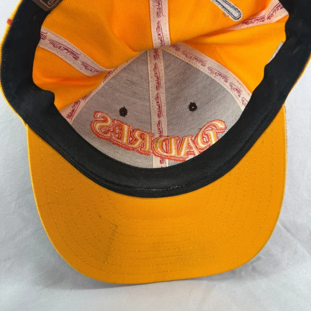 Mitchell & Ness San Diego Padres Cooperstown Fitted Hat Brown Yellow 7 1/4